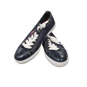 Levis 52036309U1 Sneakers Womens 6.5 Navy Canvas Low Top Casual Shoes